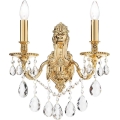 Ideal Lux - Kristallen wandlamp GIOCONDA 2xE14/40W/230V goud